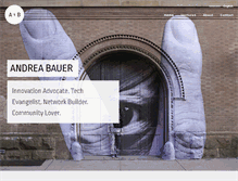 Tablet Screenshot of andreabauer.org